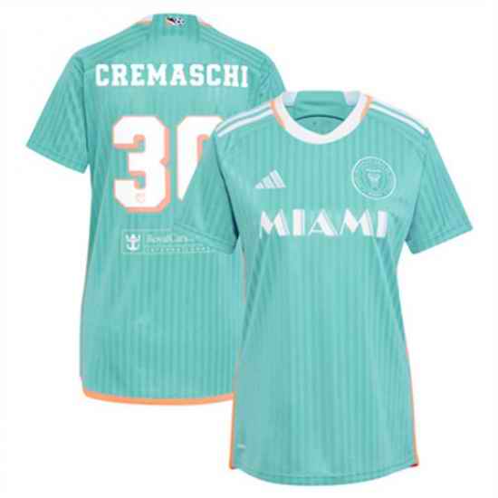 Women Inter Miami CF Benjamin Cremaschi 2024 25 Third Replica Aqua